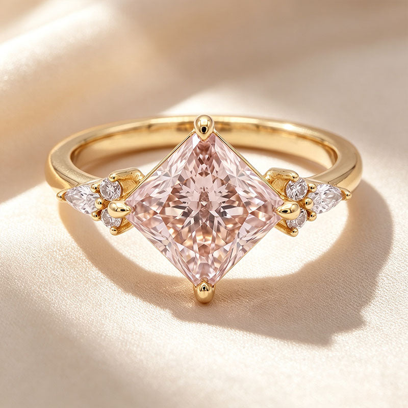 Princess Cut Multi-Stone Ring Set