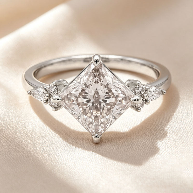 Princess Cut Multi-Stone Ring Set