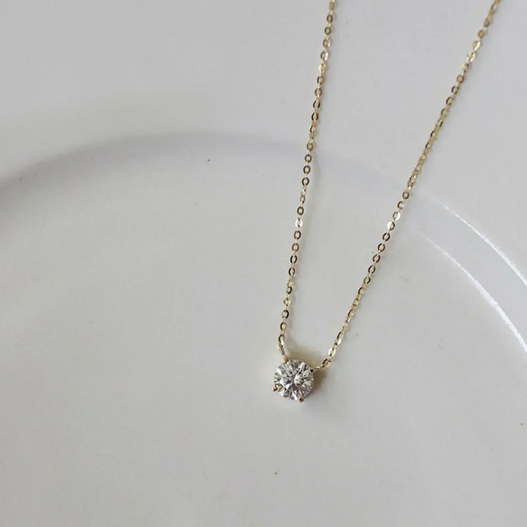 Rafaela - Zircon Necklace with 18K Gold Plating on Sterling Silver