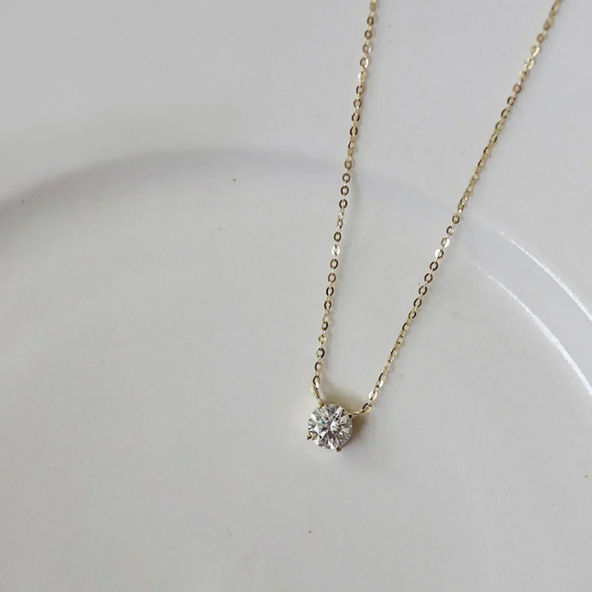 Rafaela - Zircon Necklace with 18K Gold Plating on Sterling Silver