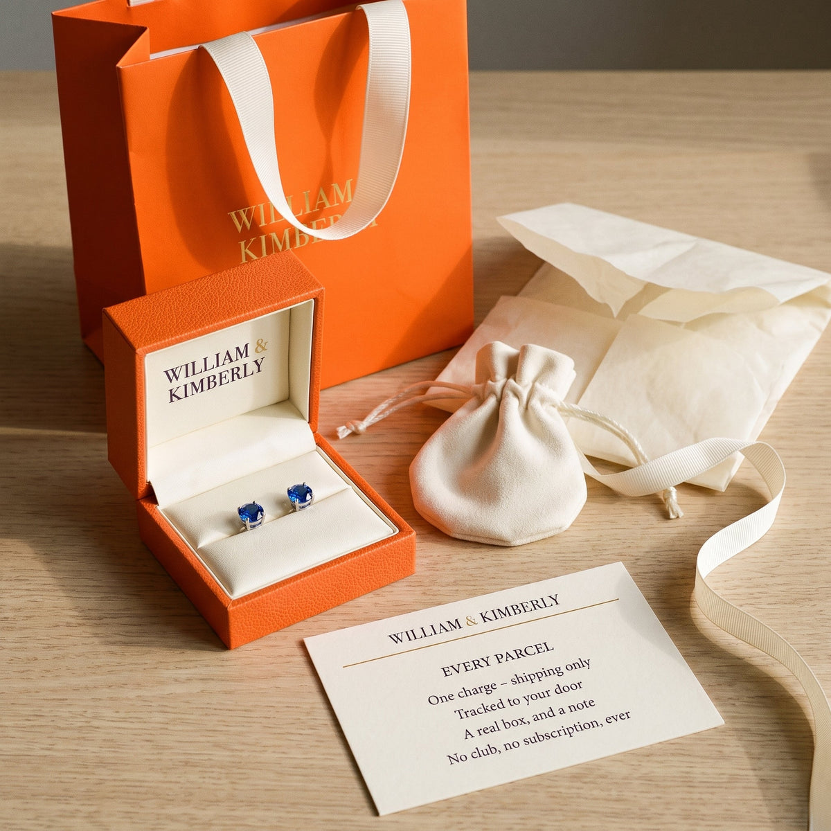 Lorelei White Gold Sapphire Earrings