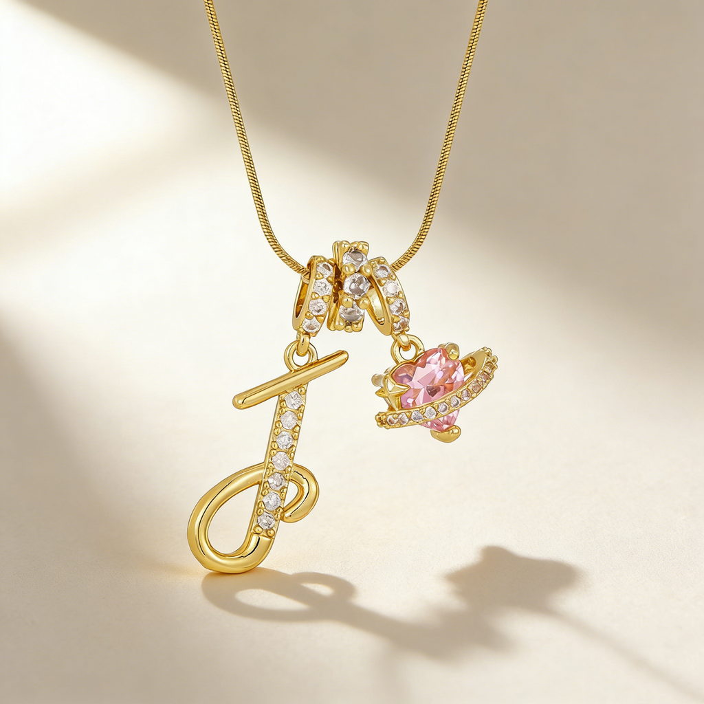 Romantic Letter Pendant Necklace