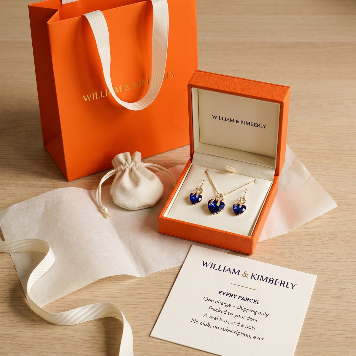 Cosima Gold Sapphire Set