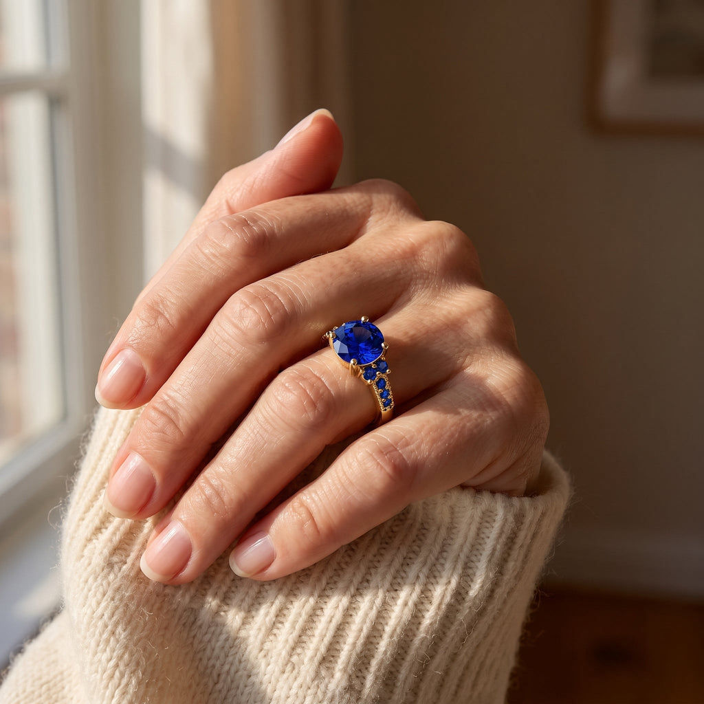 Celia Gold Sapphire Ring