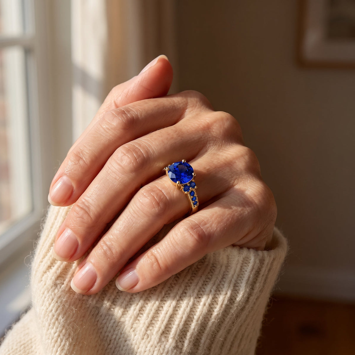 Celia Gold Sapphire Ring