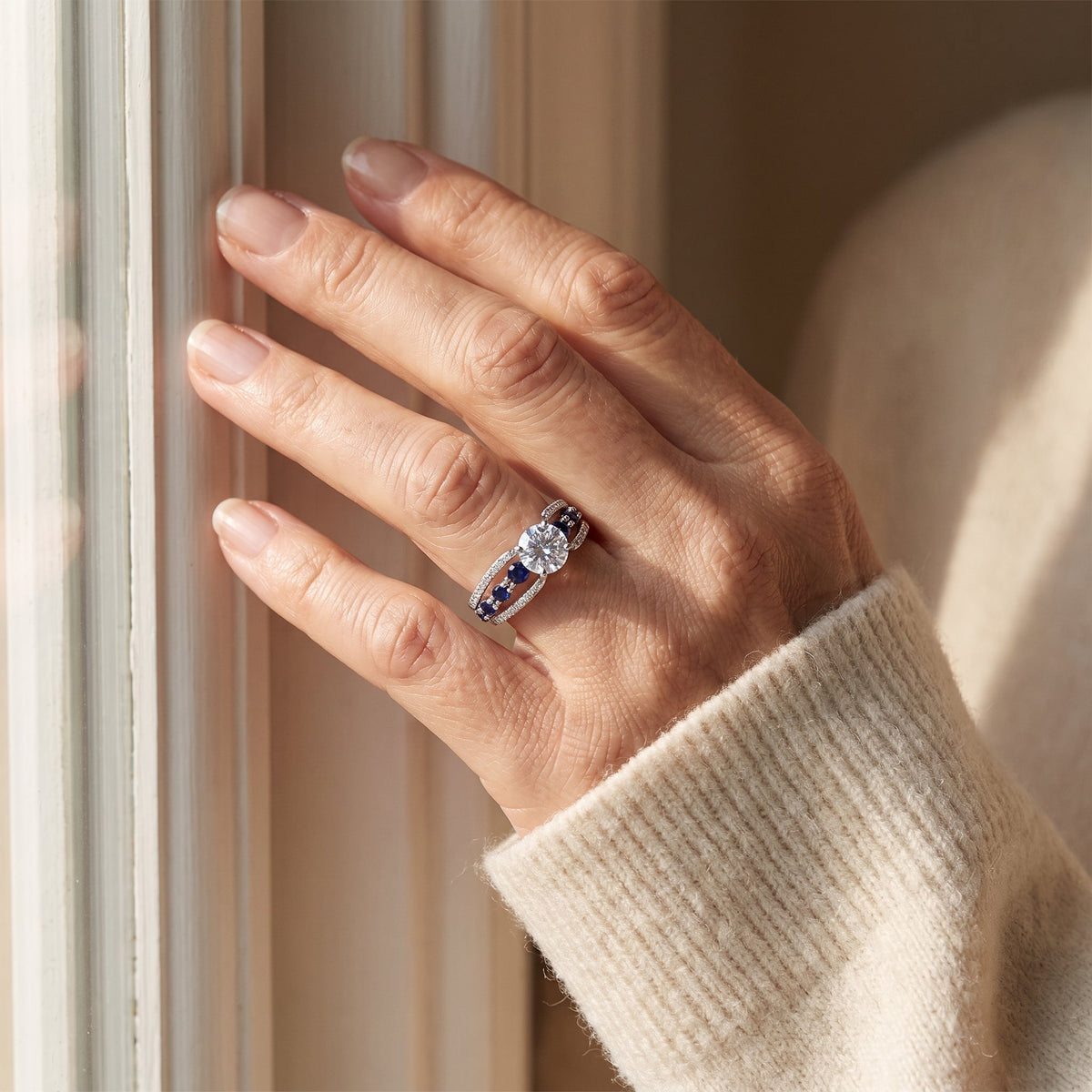 Colette White Gold Sapphire Ring