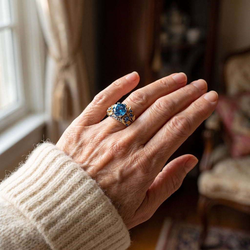 Serafina Gold Sapphire Ring