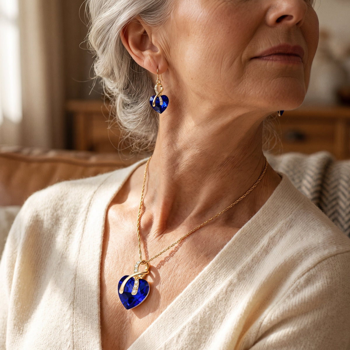 Cosima Gold Sapphire Set