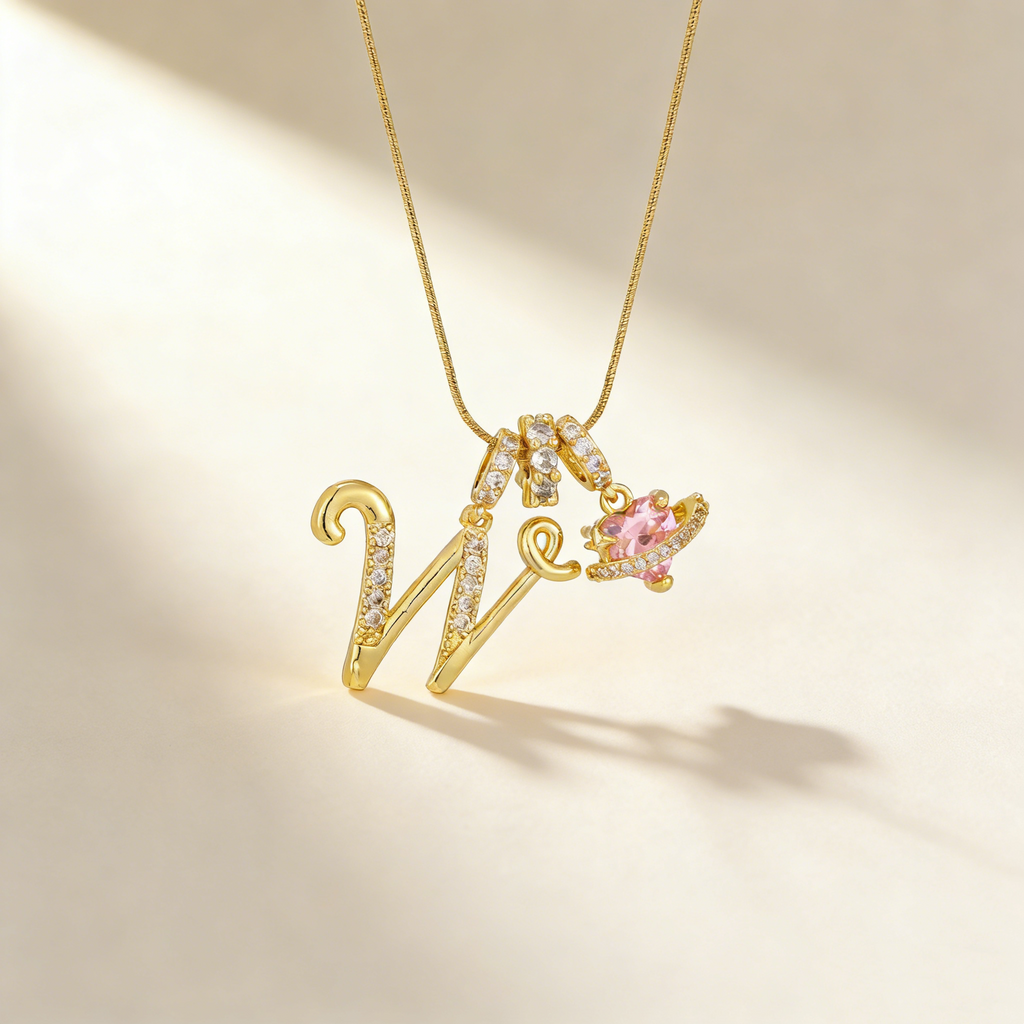 Romantic Letter Pendant Necklace