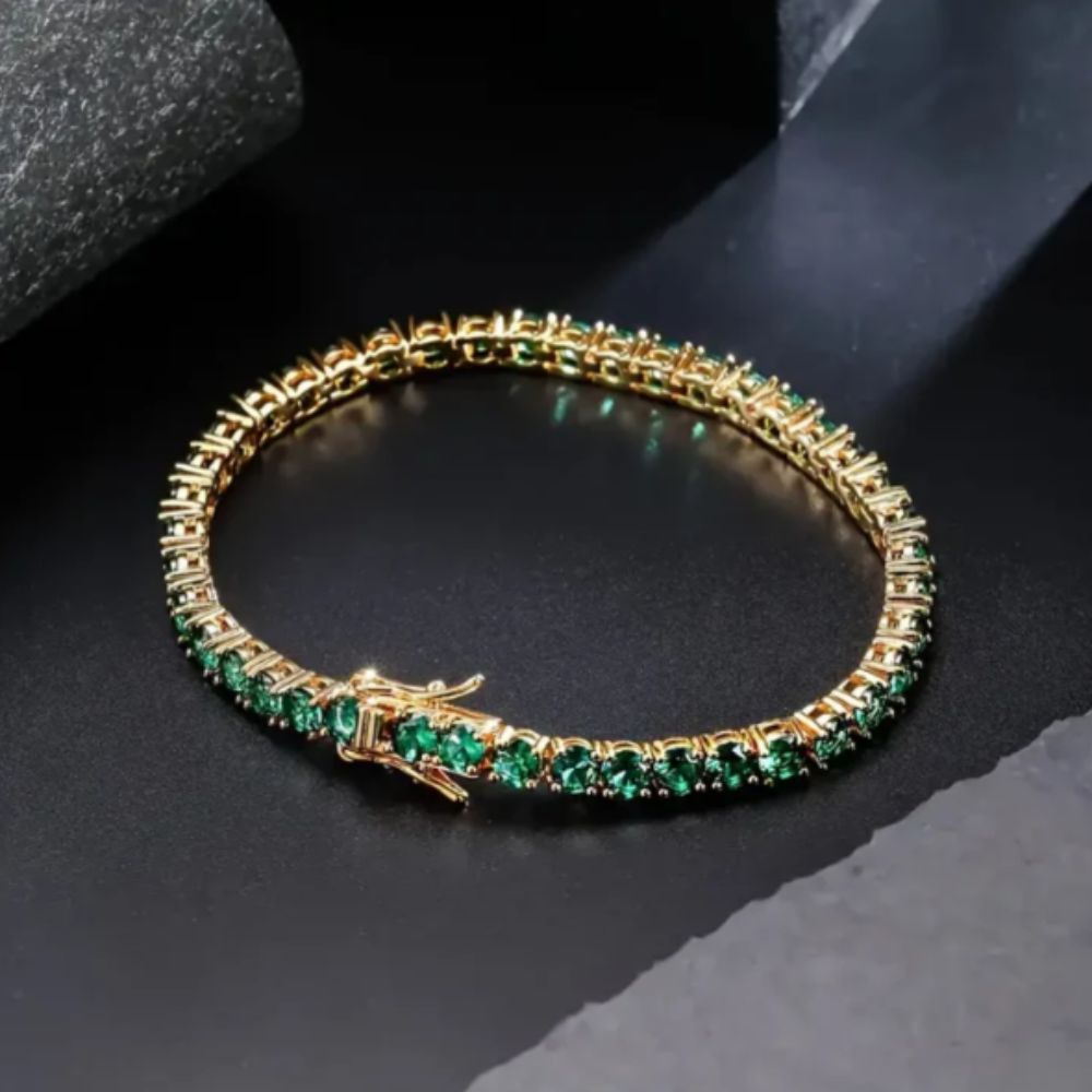 Aliona Emerald Tennis Bracelet