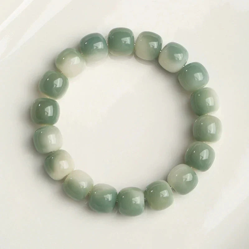 White jade bodhi bracelet