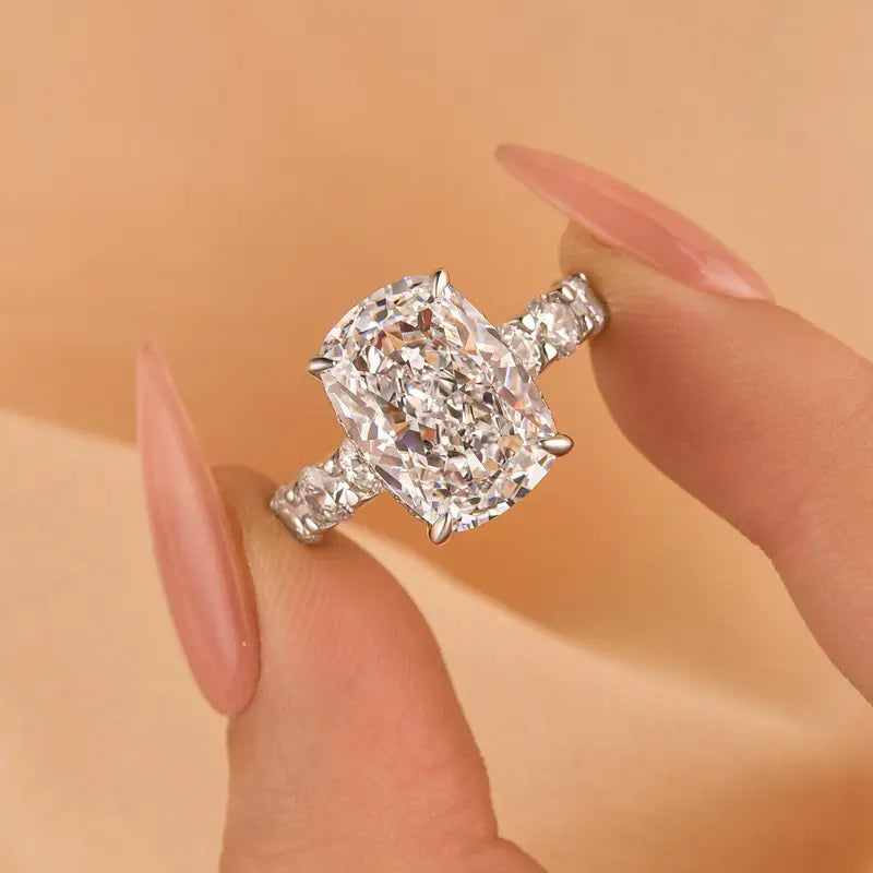 Elegant Ice Cushion Cut Ring