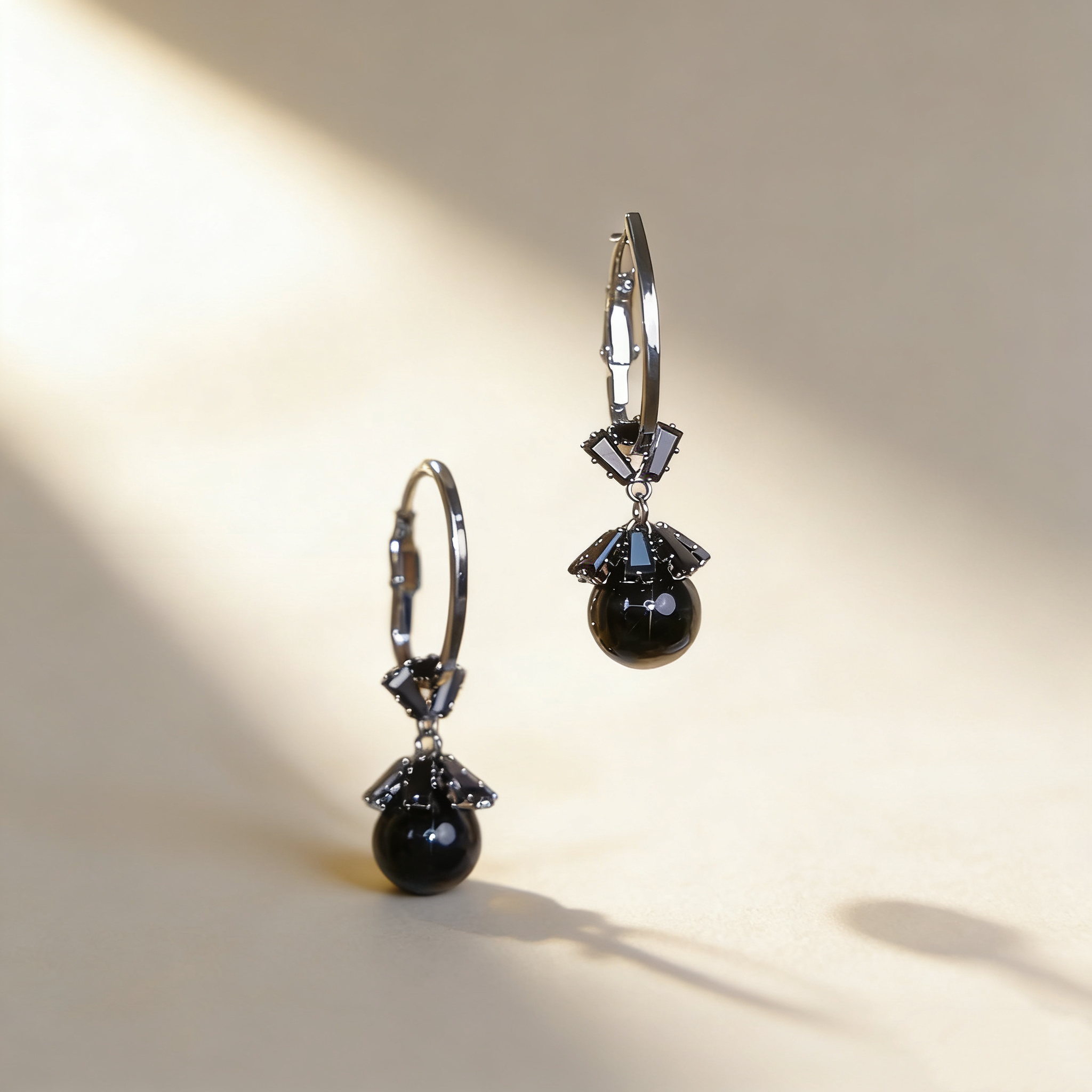 Black Pearl Earrings