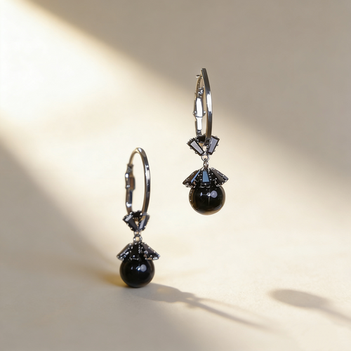 Black Pearl Earrings