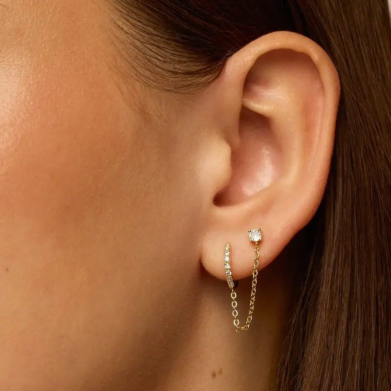 Star Chain Earrings