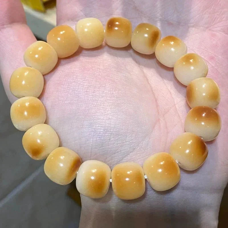 White jade bodhi bracelet