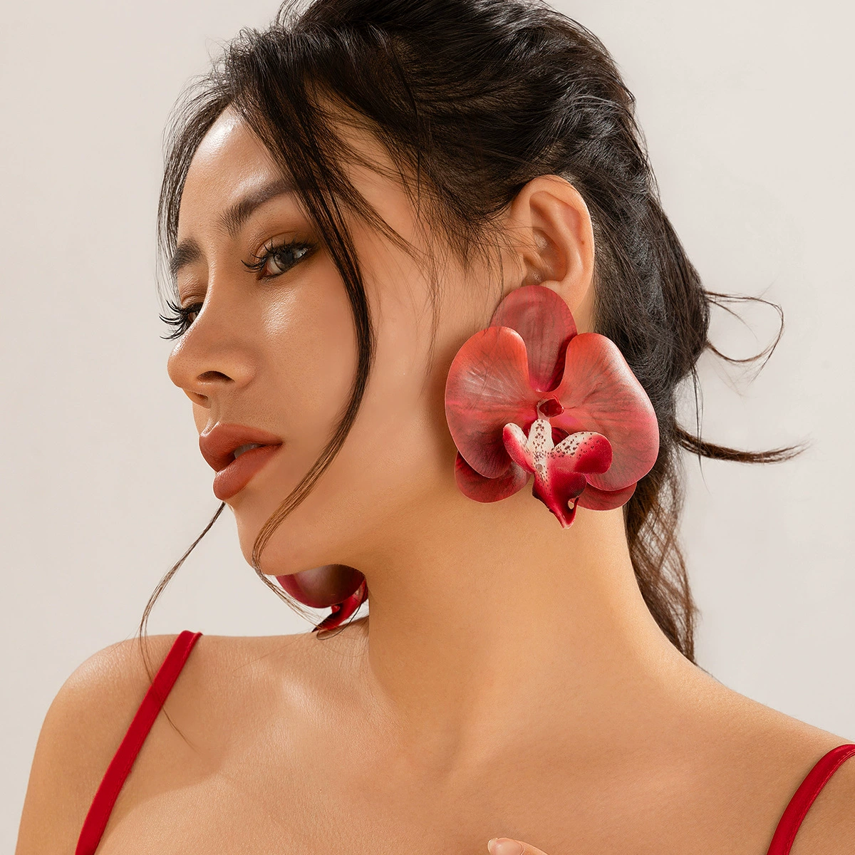 Phalaenopsis necklace and earrings