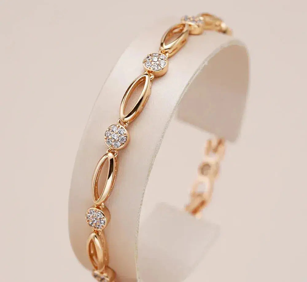 Clara - Elegant Gold Bracelet (with Zirconia)