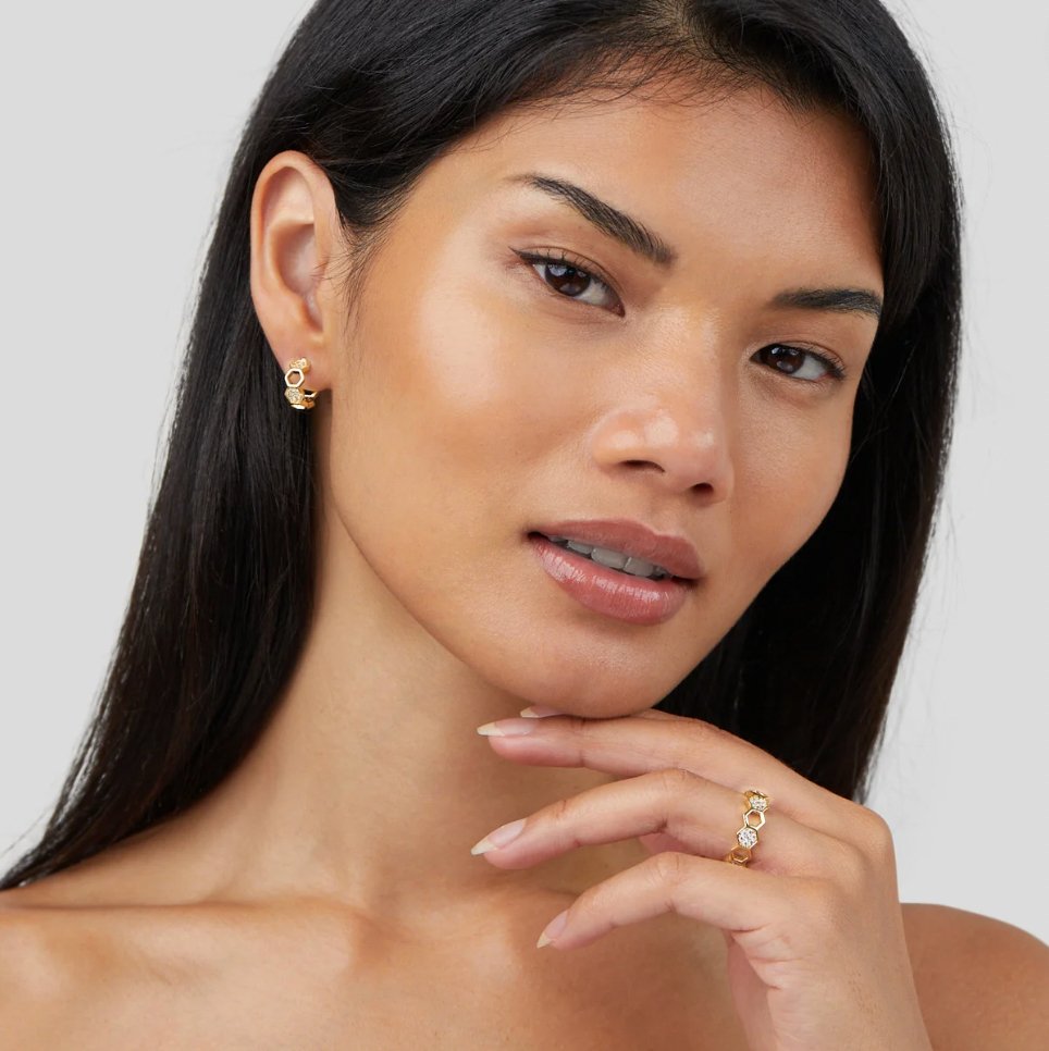 Friedrika – Gold Ring with Pearl Accents.