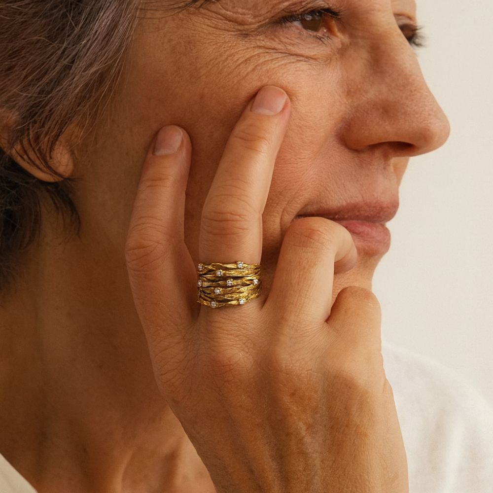 Vintage Gold Statement Ring