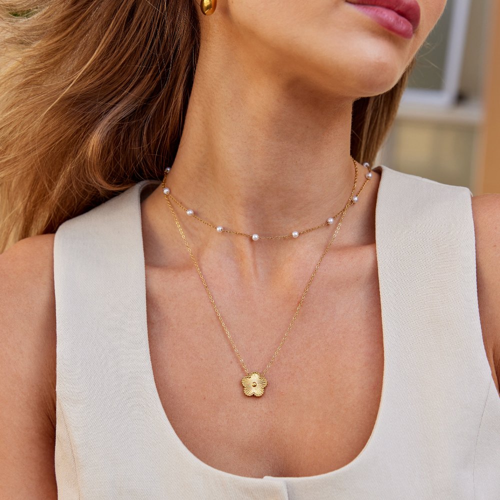 Gold Held Necklace