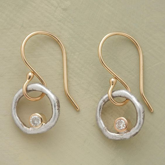 Marlene - Retro Earrings in Gold and Silver