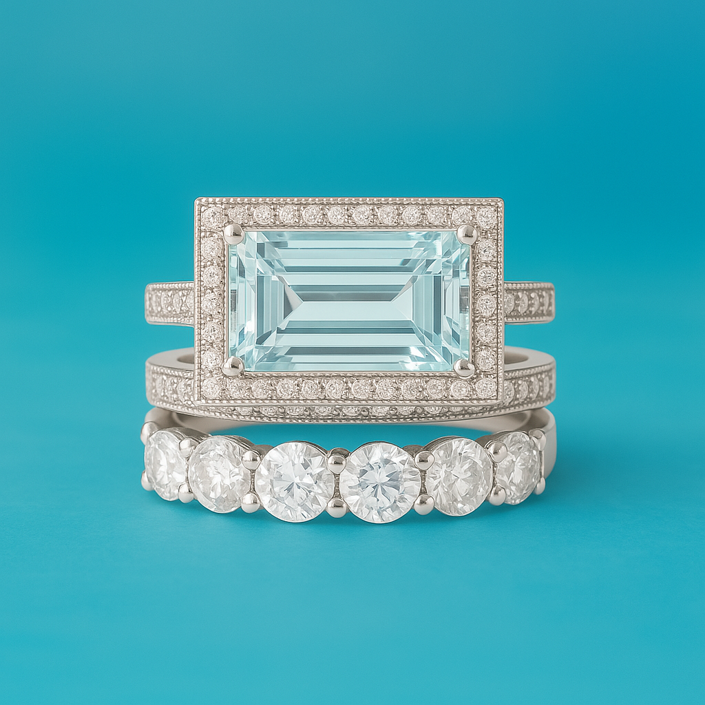 Gabriele - Vintage Turquoise Glass Ring