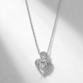 DANCING HEART ZIRCONIA NECKLACE
