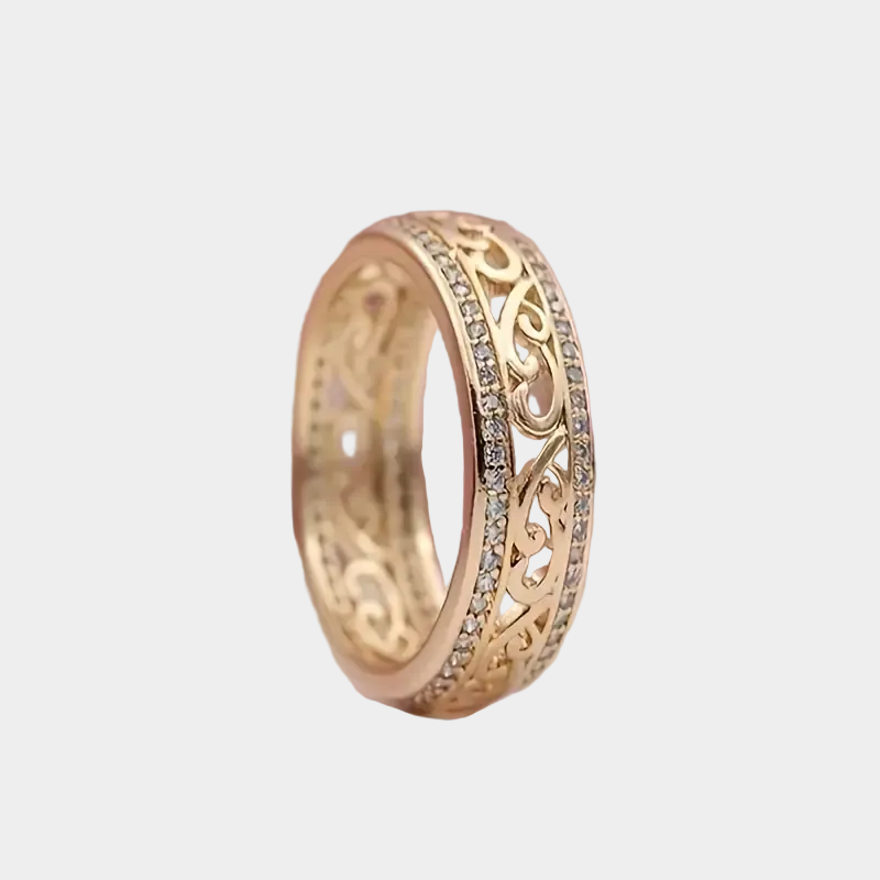Kirstin - Gold and Sparkling Ring