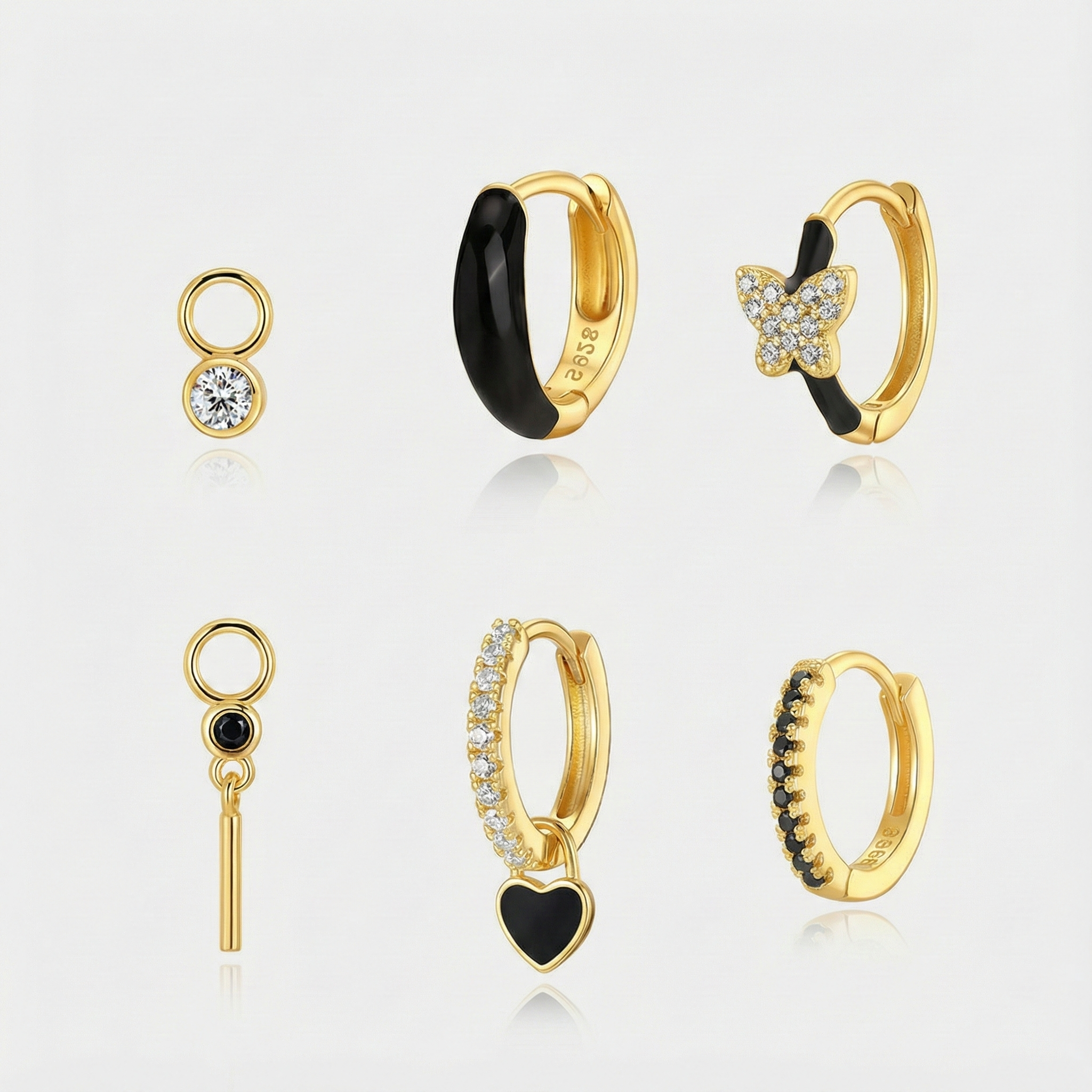 Theresia – Soft Curved Gold Earrings