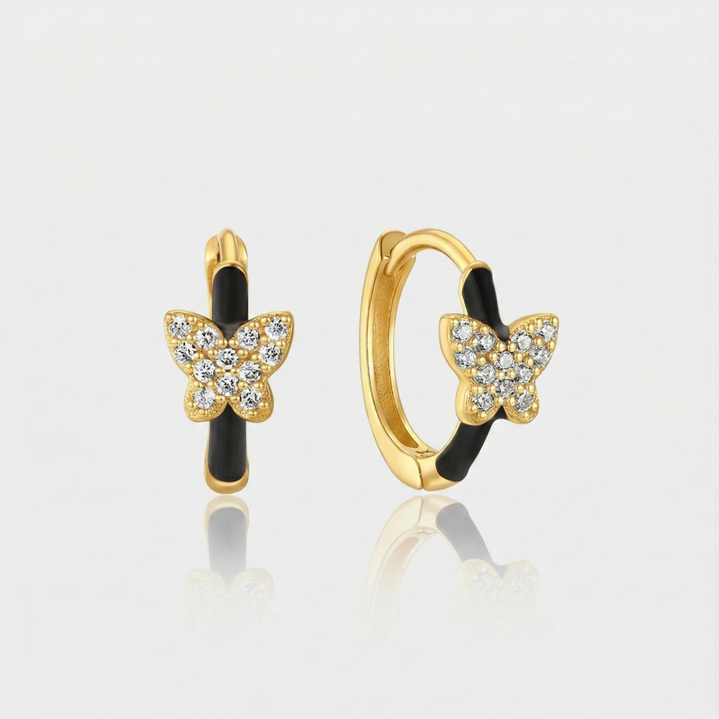 Theresia – Soft Curved Gold Earrings