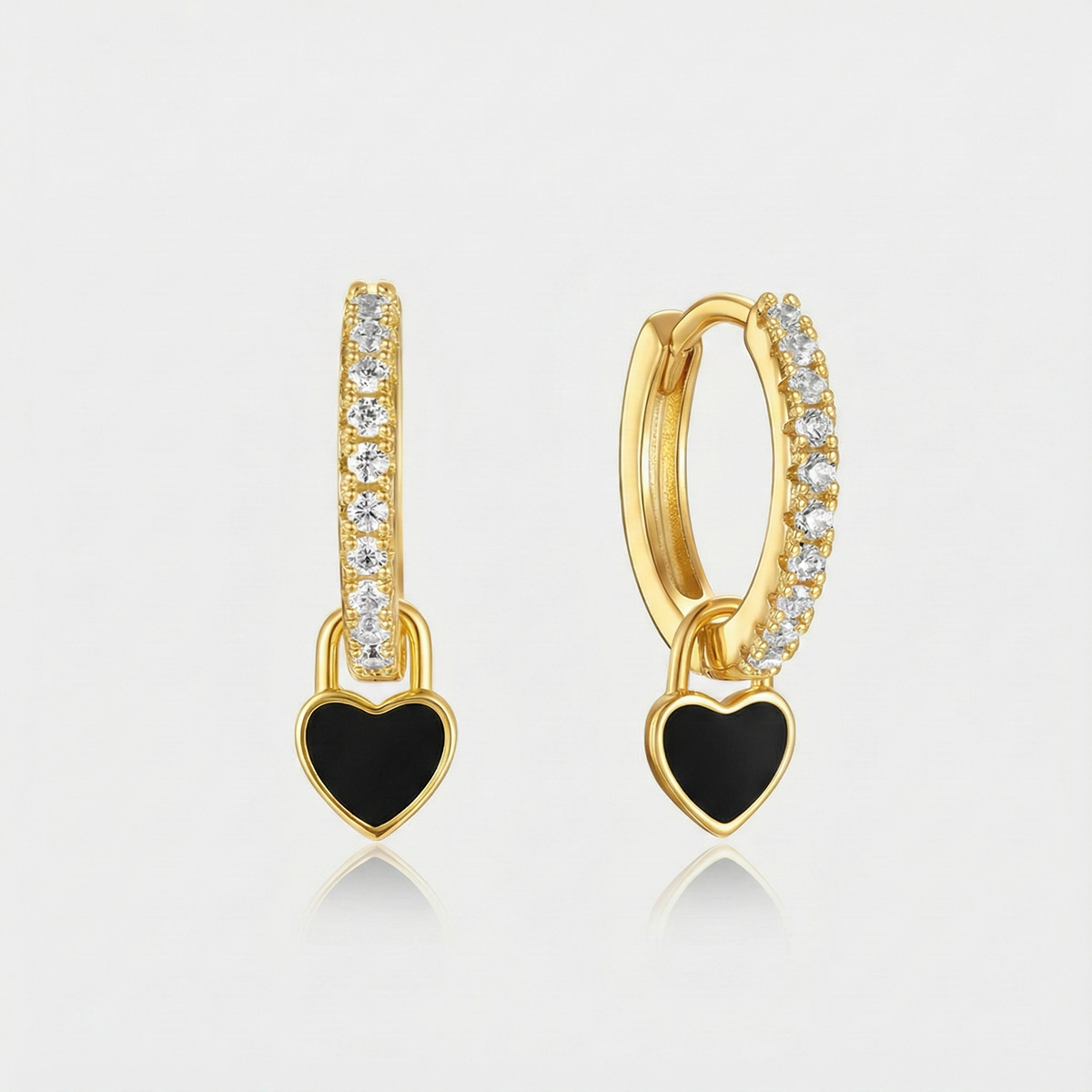 Theresia – Soft Curved Gold Earrings