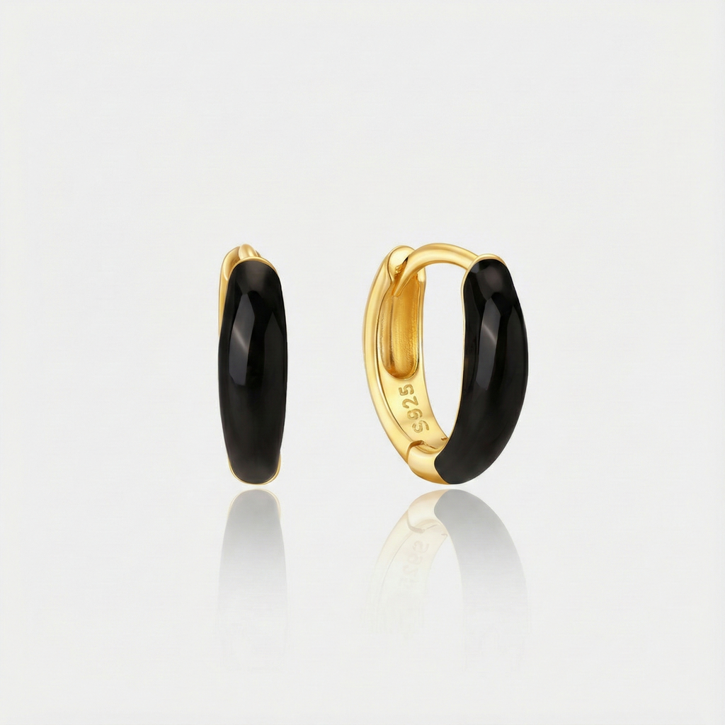Theresia – Soft Curved Gold Earrings