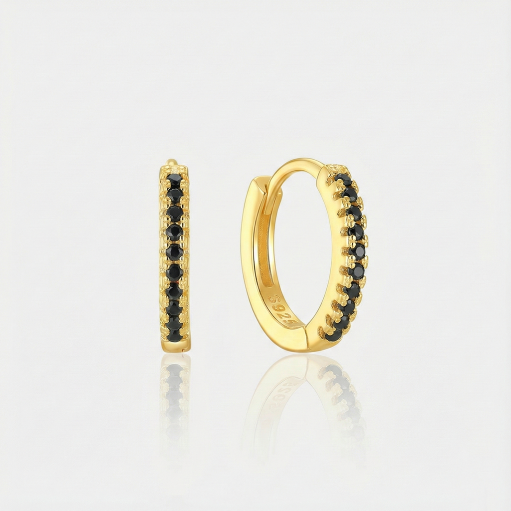 Theresia – Soft Curved Gold Earrings