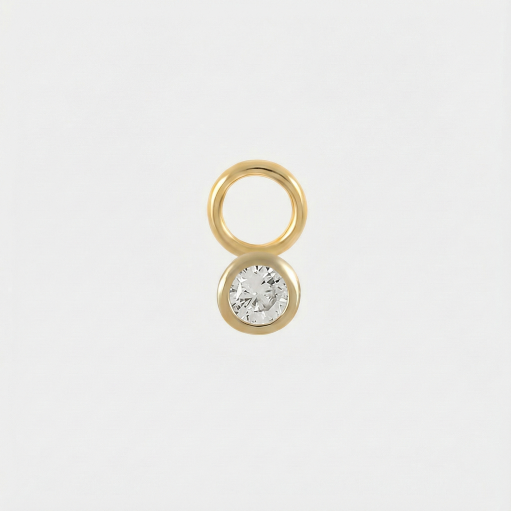 Theresia – Soft Curved Gold Earrings