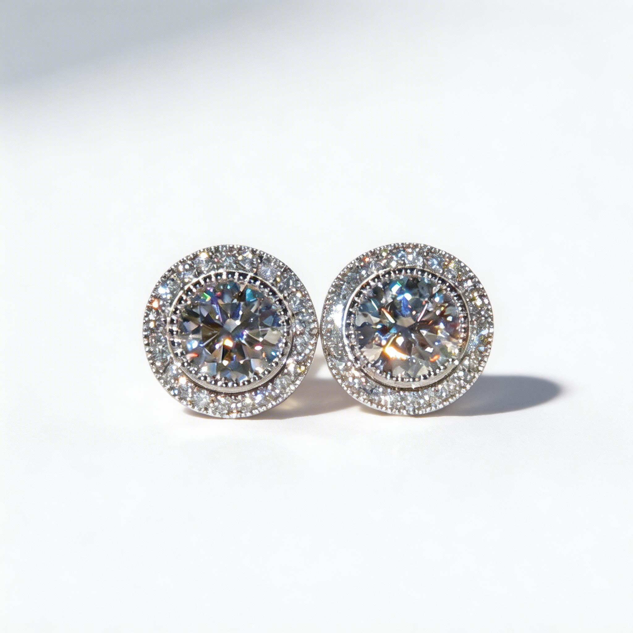 Classic Round Stud Earrings