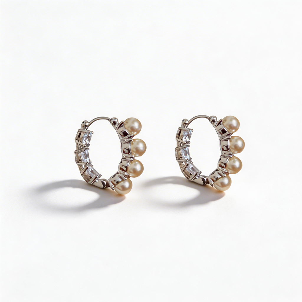 Elegant Pearl Cluster Earrings