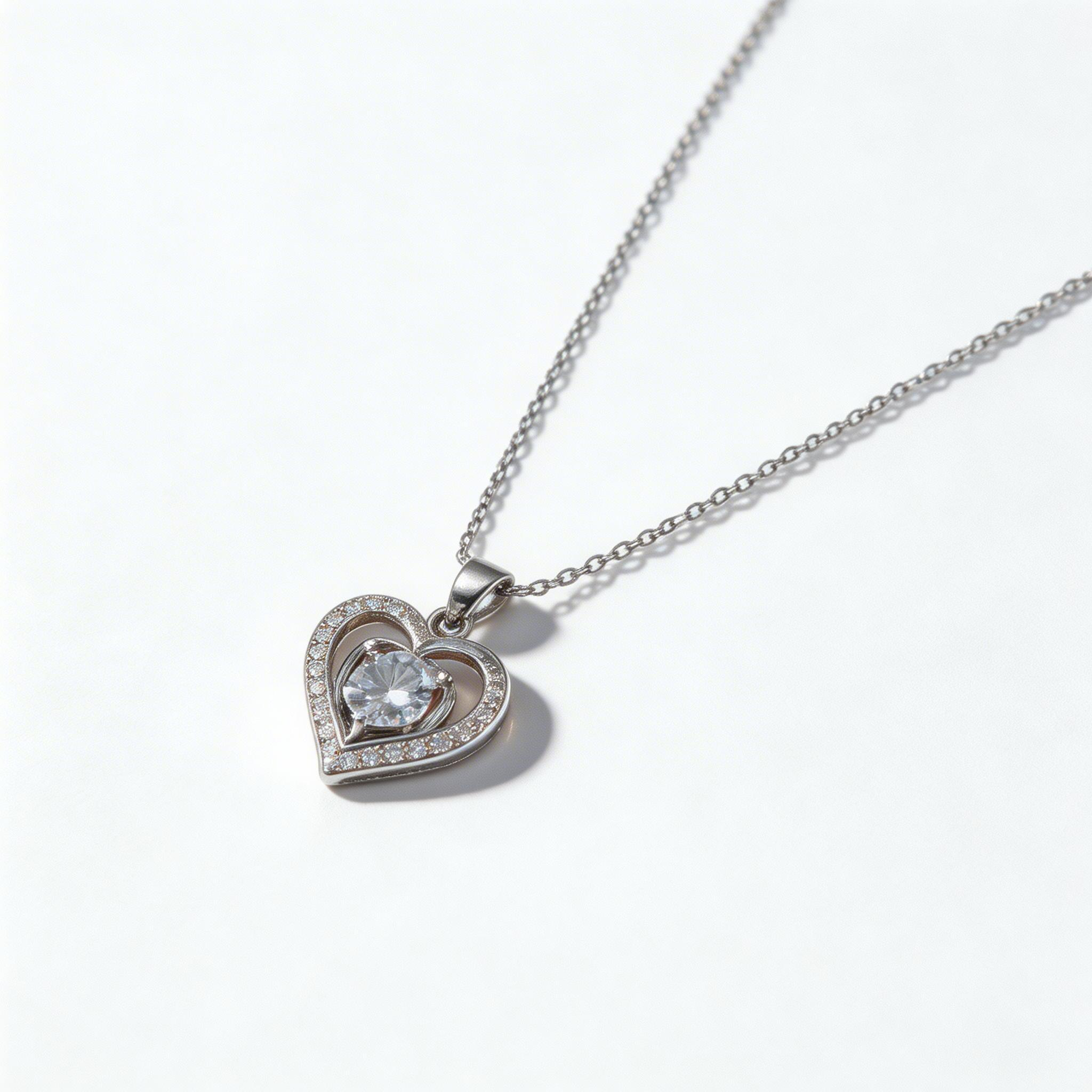 Elegant Heart Pendant Necklace