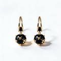 Vintage Black Onyx Drop Earrings