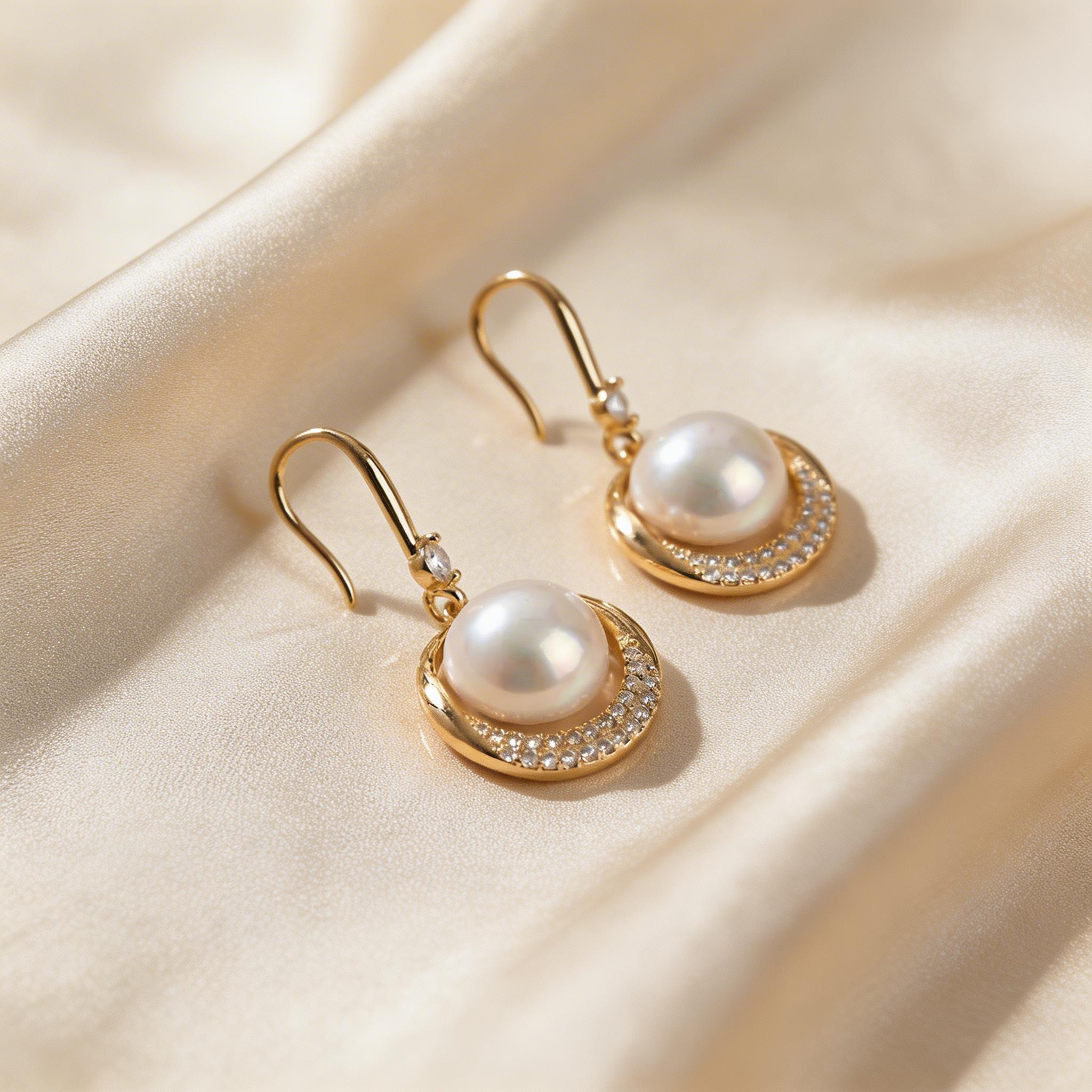 Luminous Pearl Drop Earrings