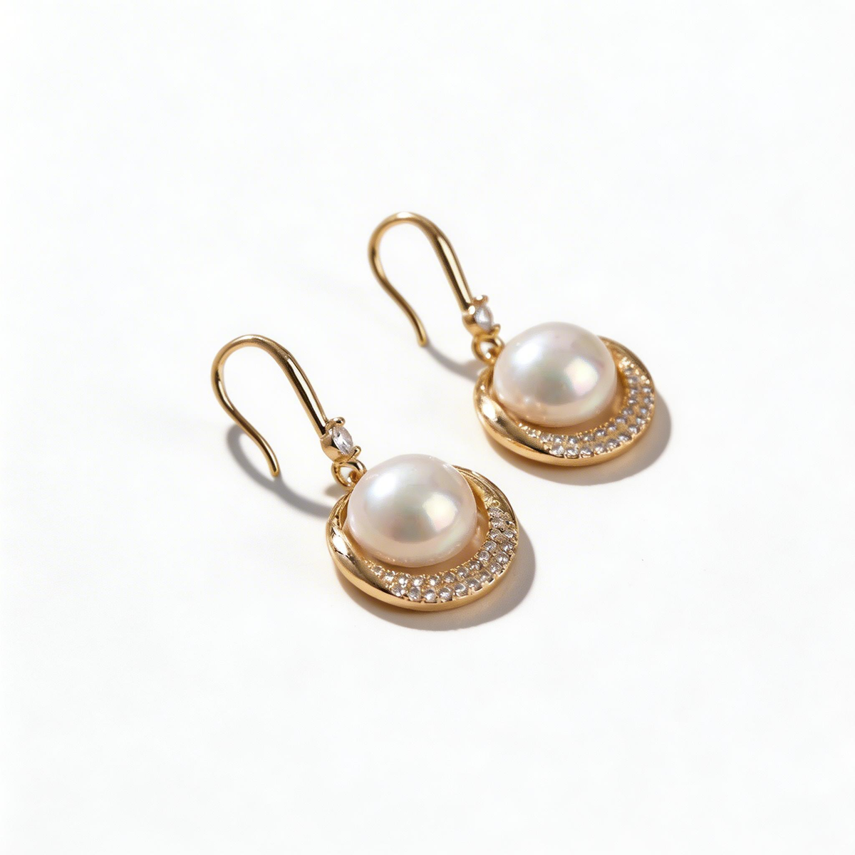 Luminous Pearl Drop Earrings