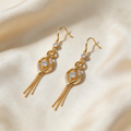 Infinity Tassel Drop Earrings