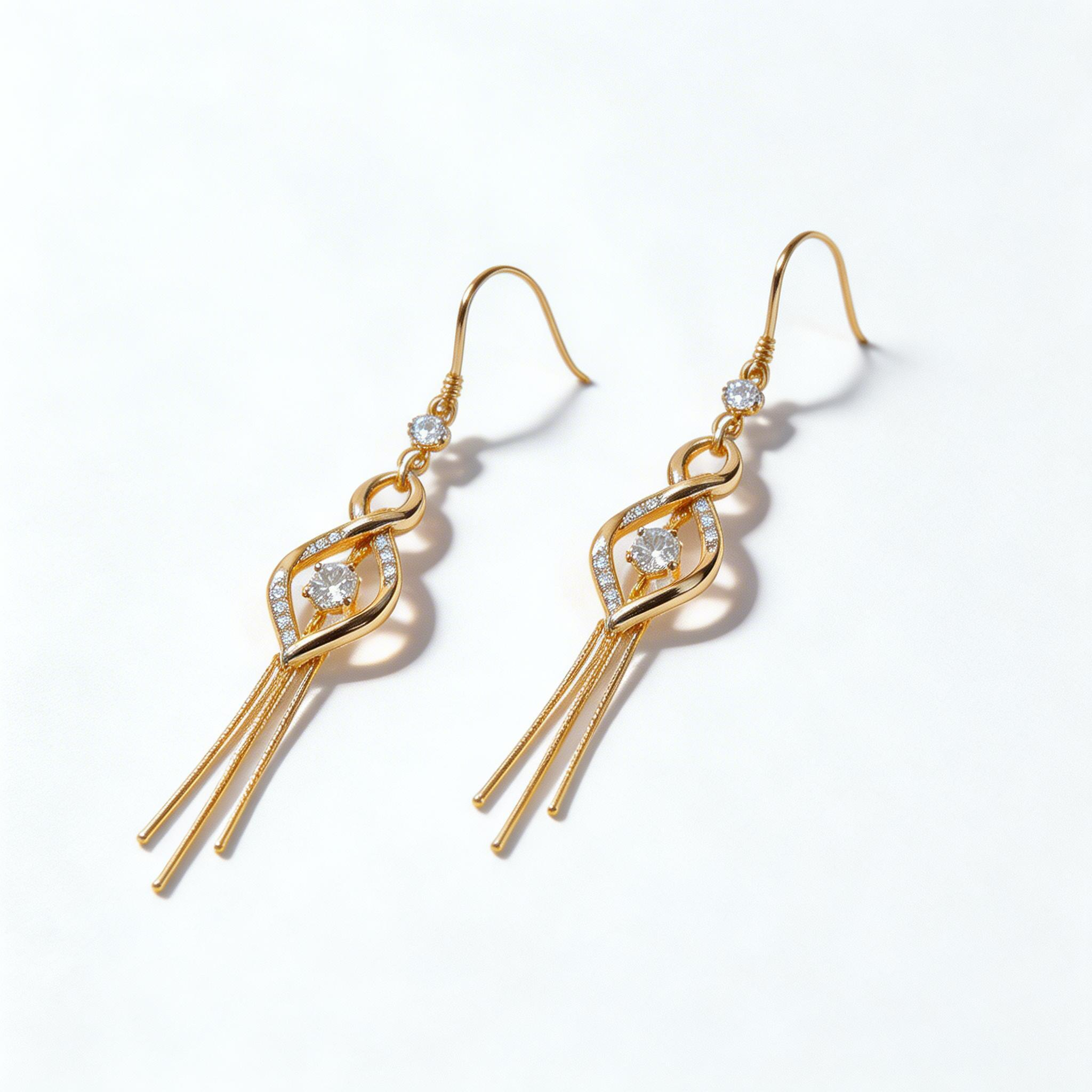 Infinity Tassel Drop Earrings
