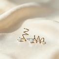 Opal Spiral Drop Earrings