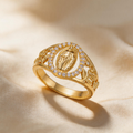 Sacred Madonna Relief Ring