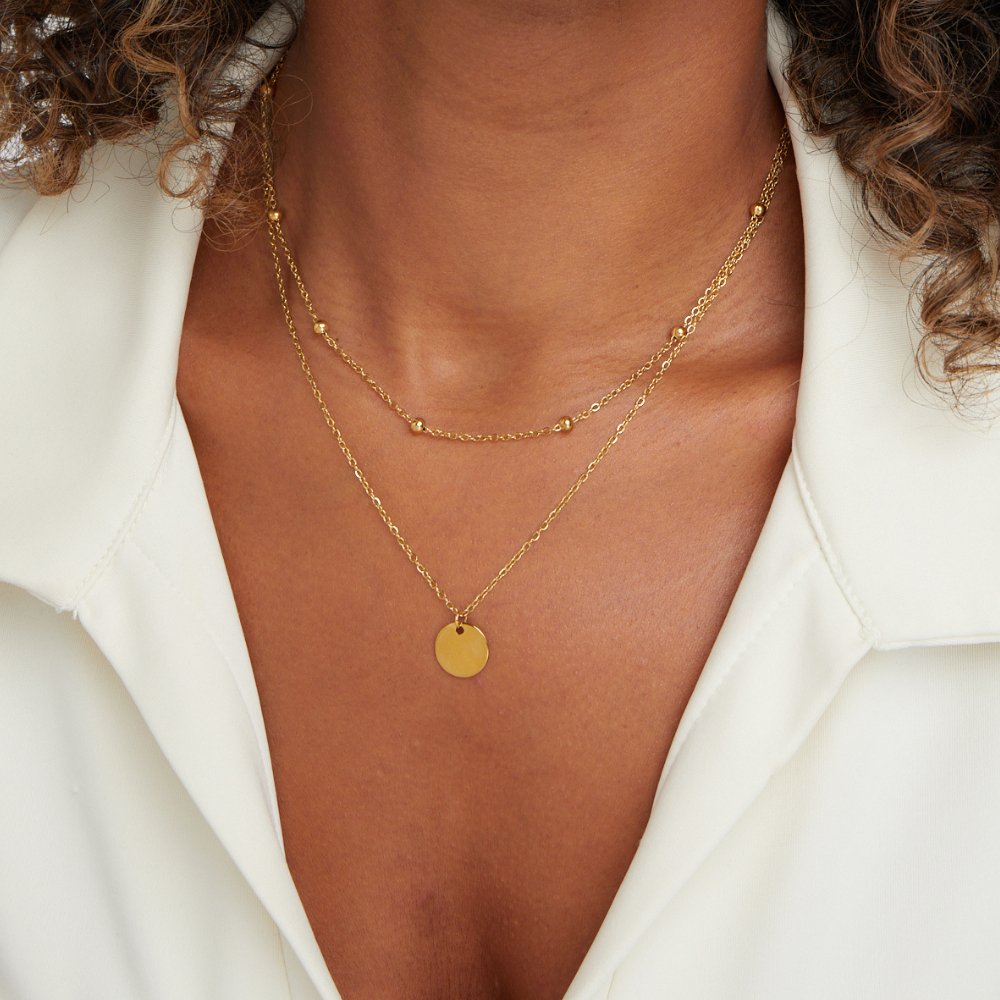 Stable Plate Necklace
