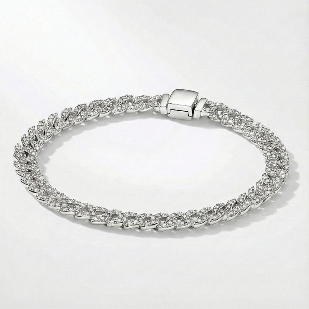 Moissanite Cuban Bracelet