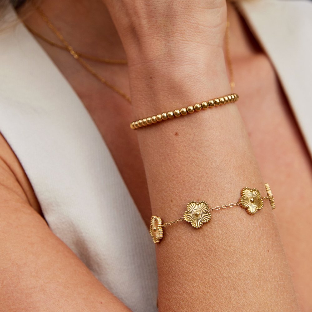 Adelina - Gold Pearl Bracelet