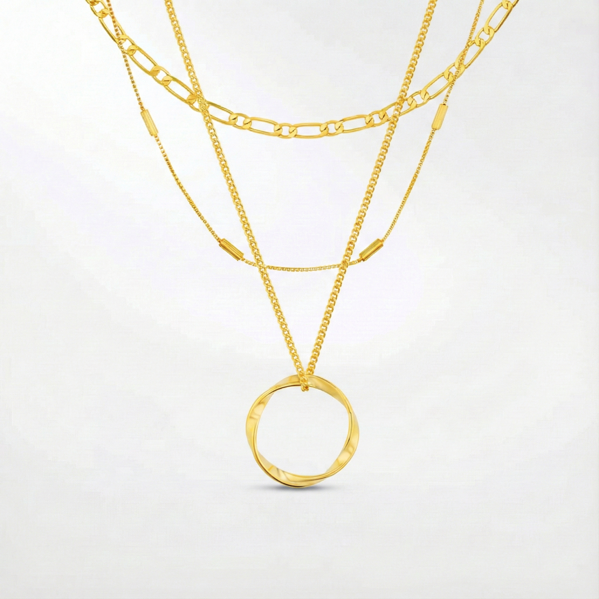 Open Necklace (3 Rows)