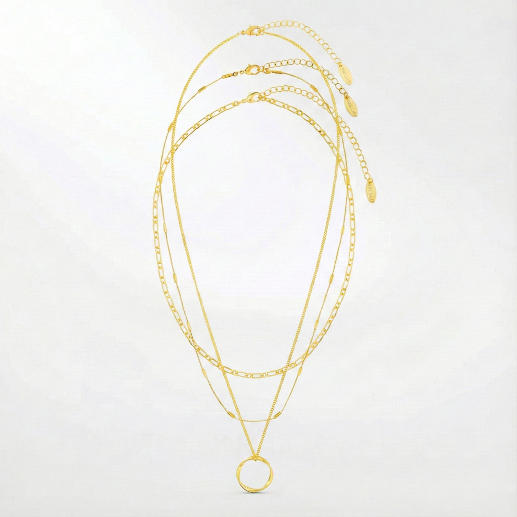 Open Necklace (3 Rows)